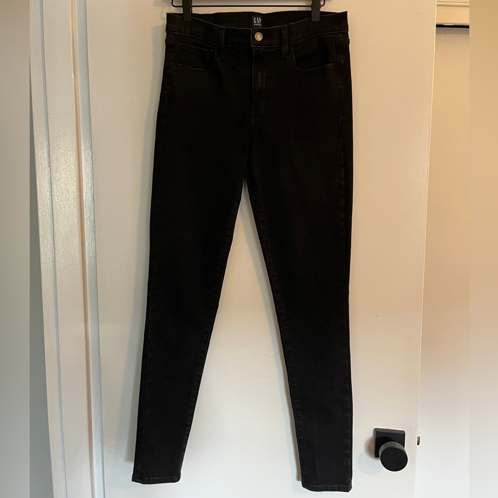 Gap Black Mid-Rise Skinny Jeans